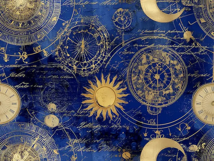 Motif tapisserie astrologie