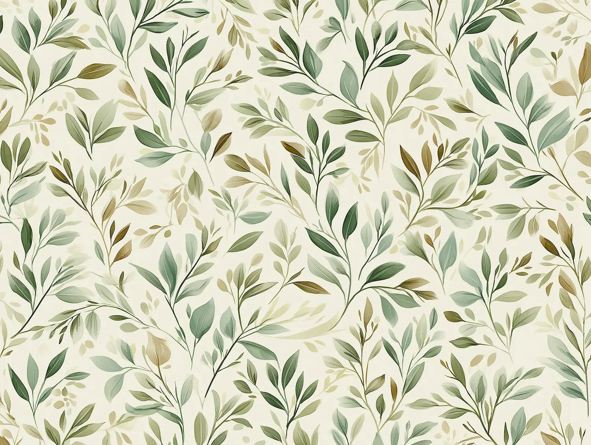 Motif tapisserie murale olivier 