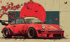 Papier Peint Voiture Sport Rétro Style Japonais