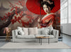 Papier peint Papier peint japonais geisha évoque une chaudes.