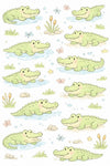 Motif de crocodile pour papier peint enfants