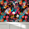 Papier peint Papier peint note de musique POP Art abstrait dynamique, vives