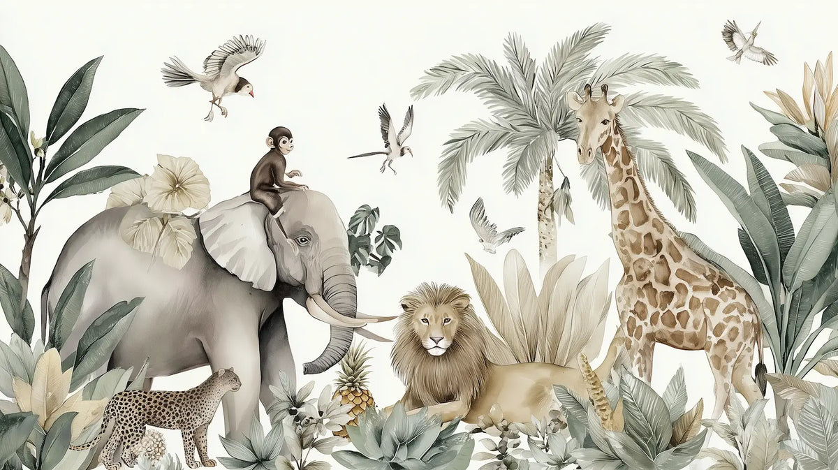 Papier peint Savane enfant