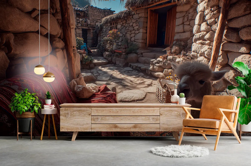 Papier peint Motif Pachamama