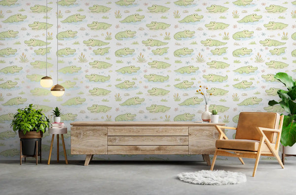 Papier peint crocodile enfant