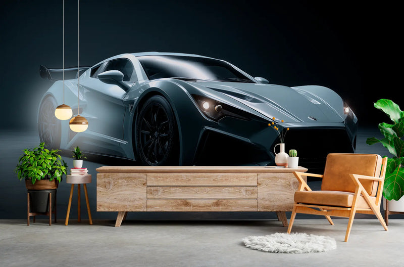 Papier Peint Hypercar Moderne Studio Photo