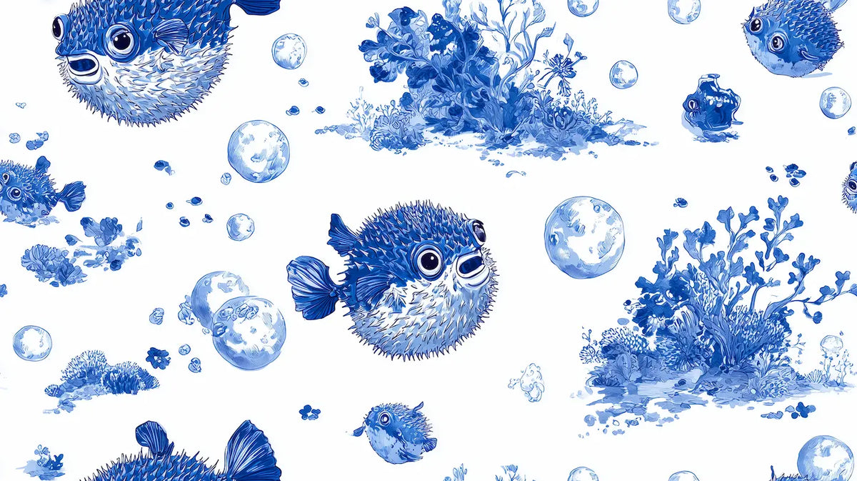 Papier Peint Poisson lune