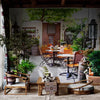 Papier peint Papier peint panoramique terrasse de café chaudes et rustique