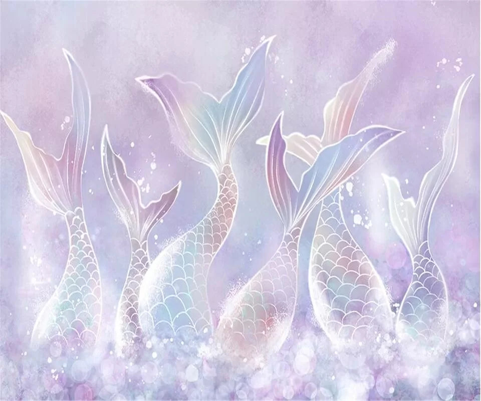 Papier peint enfant sirènes