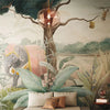 Papier peint Papier peint forêt tropicale et éléphant de jungle douces