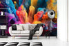 Papier peint Papier peint fumée colorée abstrait vibrant, explosives