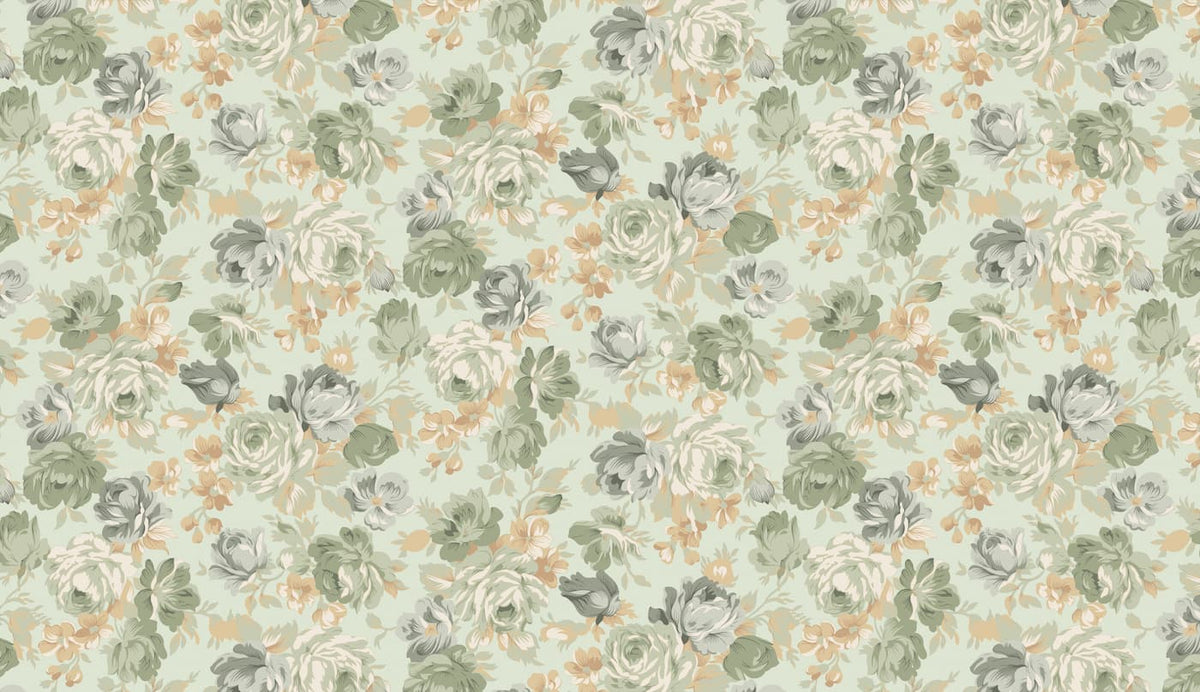 Papier peint floral vintage