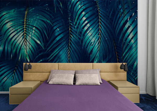 Papier peint Papier peint feuillage vert tropical design luxuriant de apporte