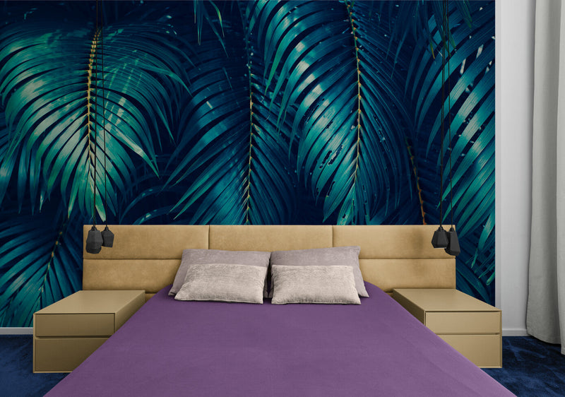 Papier peint Papier peint feuillage vert tropical design luxuriant de apporte
