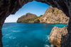 Papier peint paysage grotte et mer