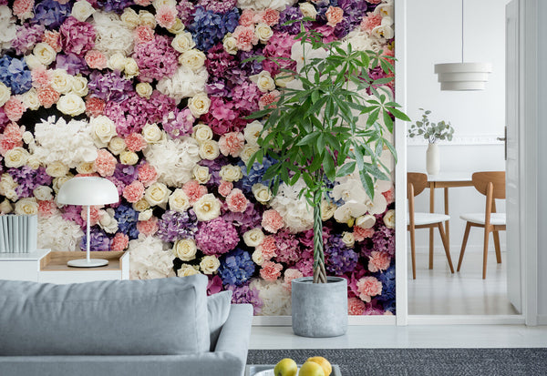 Papier peint Papier peint bouquets de fleurs luxuriant de apporte