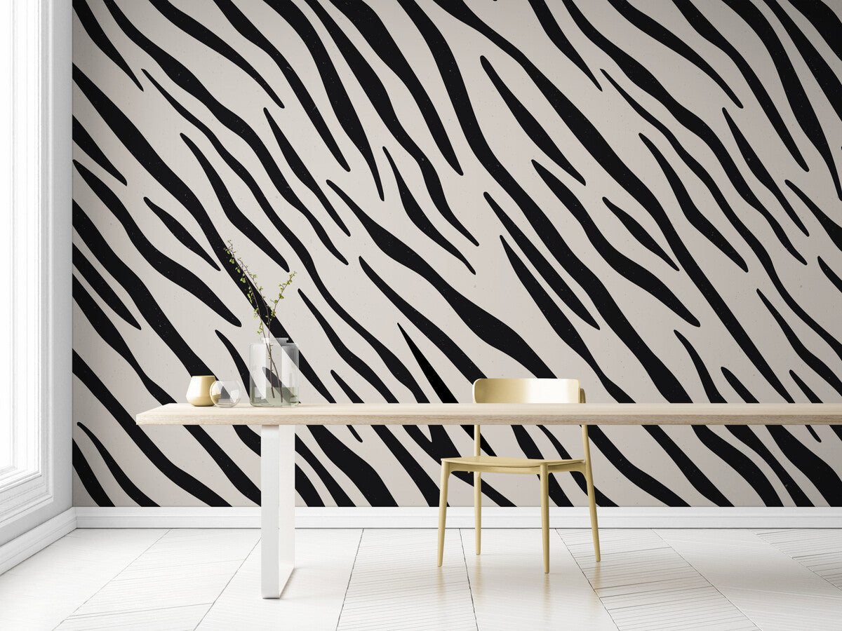 Papier peint Papier peint motif zébre abstrait de animalier,