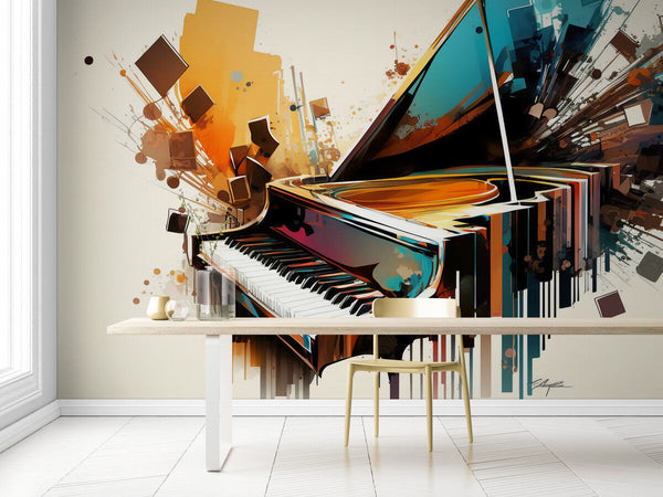 Papier peint Papier peint musique art moderne dynamique crée vives.