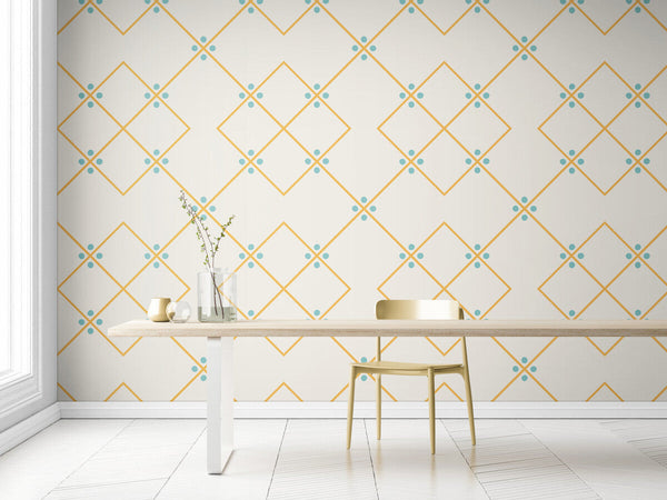 Papier peint Papier peint motifs géométriques dorés géométrique de scandinave