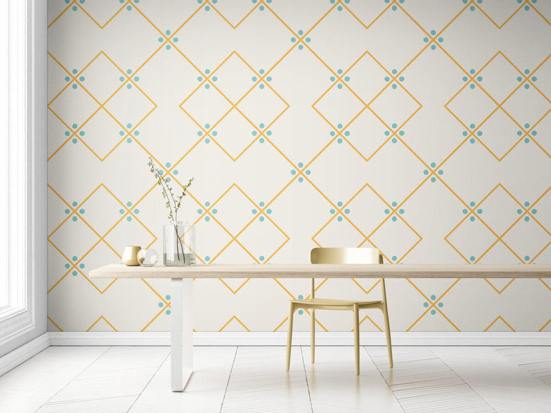 Papier peint Papier peint motifs géométriques dorés géométrique de scandinave