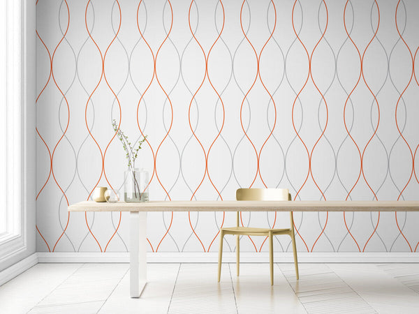 Papier peint Papier peint motifs linéaire abstrait de scandinave,