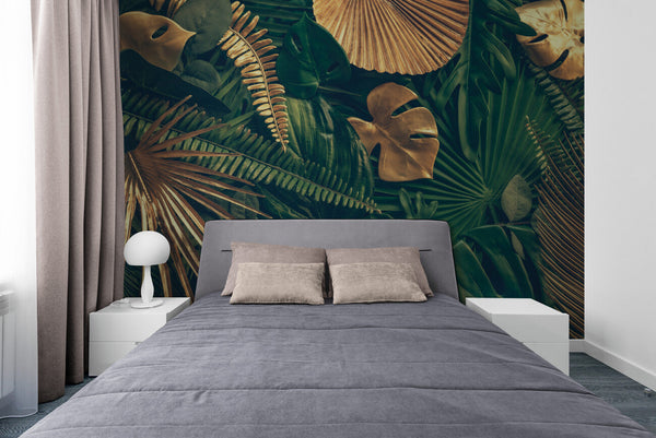 Papier peint Papier peint feuillage jungle tropicale luxuriant de apporte