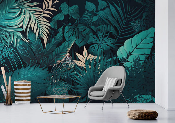 Papier peint Papier peint paysage plantes tropicales luxuriant de apporte