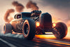 Papier peint panoramique voiture dragster