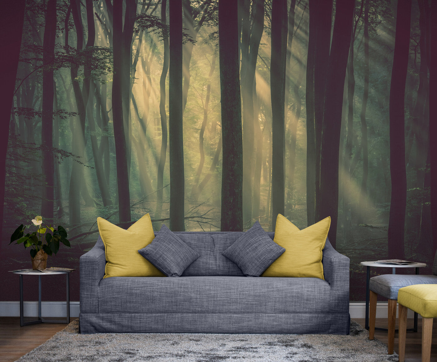 Papier peint Papier peint forêt sombre immersive et