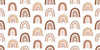Papier peint arc en ciel terracotta