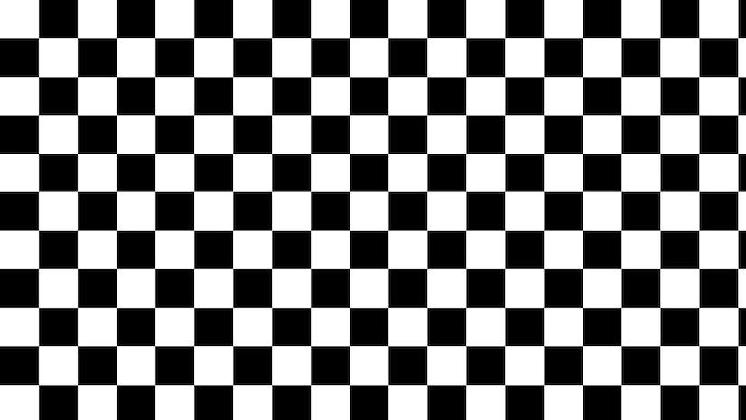 Papier peint damier noir et blanc