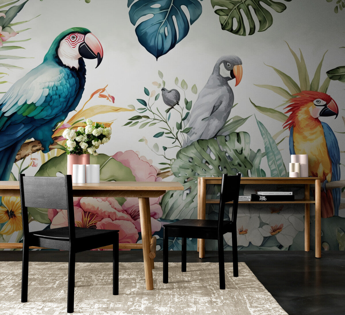 Papier peint Papier peint jungle animaux luxuriant de apporte