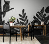 Papier peint Papier peint jungle tropicale et animaux sombres graphique en scandinave