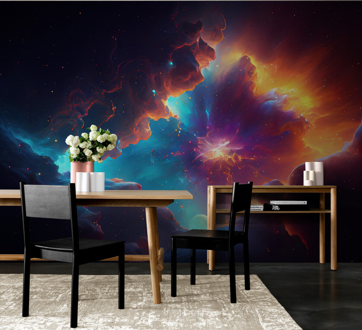 Papier peint Papier peint galaxie cosmique abstrait, offre
