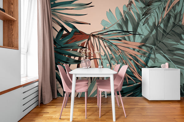 Papier peint Papier peint paysage feuillage plantes tropicales de feuillages apporte