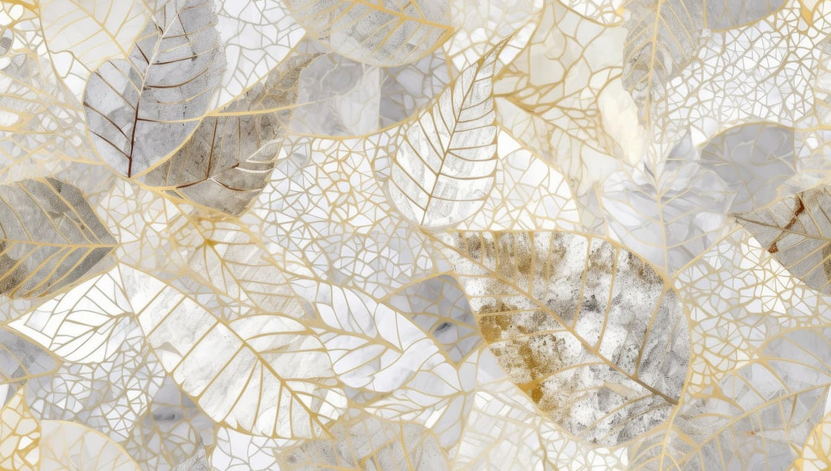 Papier peint motif feuillage