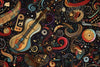 Papier peint instruments de musique