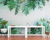 Papier peint Papier peint feuillage tropical vert luxuriant de aquarelle,