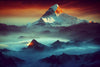 Papier peint montagnes majestueuses