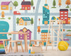 Papier peint Papier peint enfant ville de ville vives