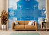 Papier peint Papier peint ciel bleu et sculpture apporte une scandinave,