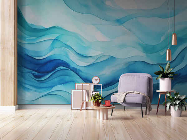 Papier peint Papier peint mer abstraite abstrait de évoque