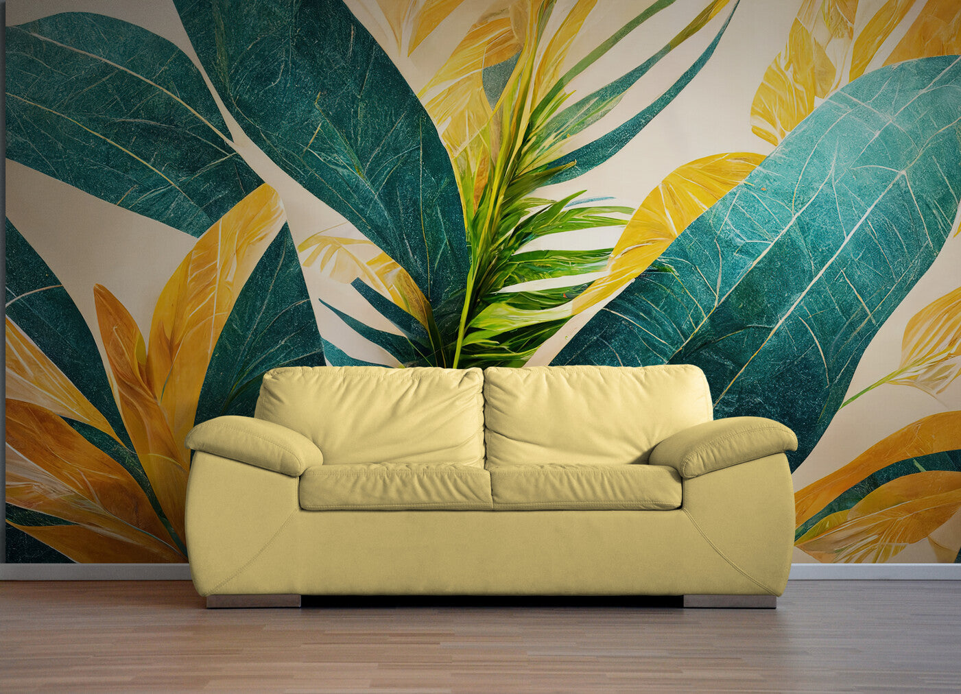 Papier peint Papier peint feuillage tropical design tropical audacieux, apporte