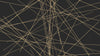 Papier peint géométrique lignes abstraites dorée
