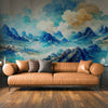 Papier peint Papier peint montagnes chinoises et nuages apporte une sereine