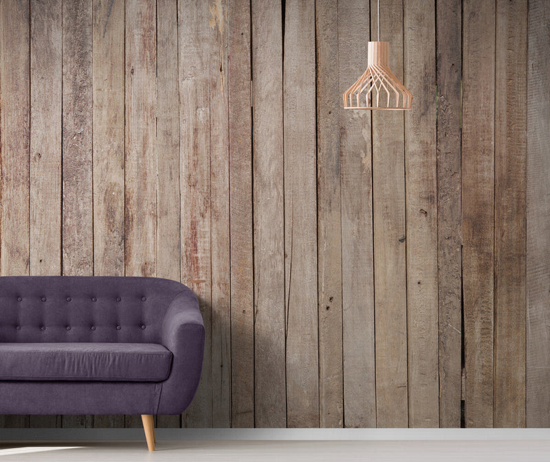 Papier peint Papier peint planches de bois marron clair bois brut, scandinave