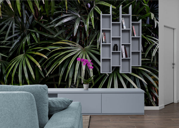 Papier peint Papier peint feuillage jungle tropicale dense luxuriant de apporte