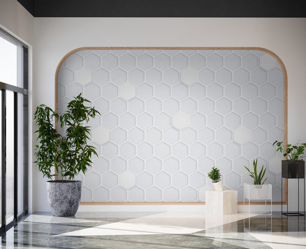 Papier peint Papier peint géométrique hexagone géométrique en scandinave,