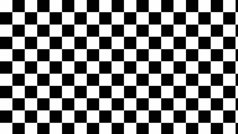 Papier peint panoramique damier noir et blanc