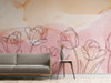 Papier peint Papier peint panoramique tulipe apporte une minimaliste